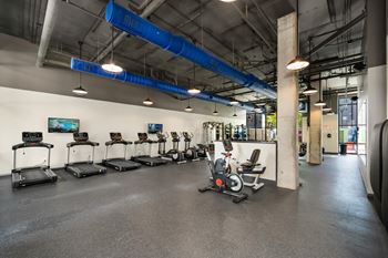 Onsite fitness center featuring state-of-the-art equipment